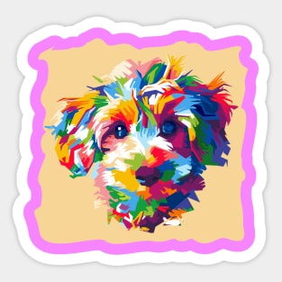 dog head Sticker